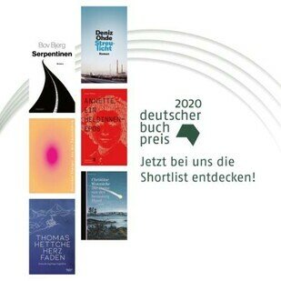 Deutscher Buchpreis 2020 - Die Shortlist f&uuml;r den Deutschen Buchpreis